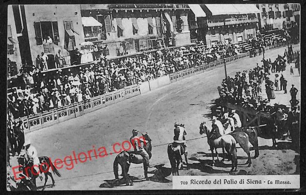 ai5388 - CARTOLINA D'EPOCA - Siena Città - Ricordo del Palio di Siena
