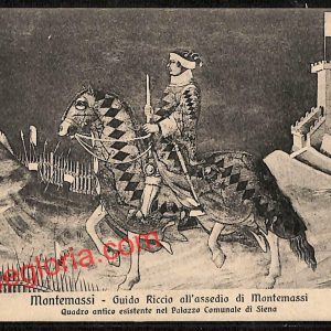 ai5389 CARTOLINA D'EPOCA - Siena Città -Guido Riccio all' Assedio di Montemassi