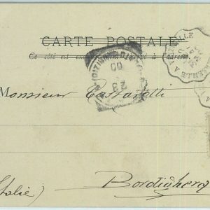 66812 - MONACO  - Postal History - POSTCARD to ITALY 1900