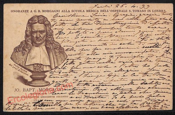 ag0411 - CARTOLINA D'EPOCA - Forlì Città - JO. BAPT. MORGAGNI  1899