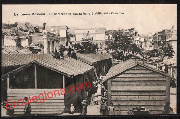 ag8590 - CARTOLINA D'EPOCA - Messina Città - Piazza dello Stabilimento Casa Pia