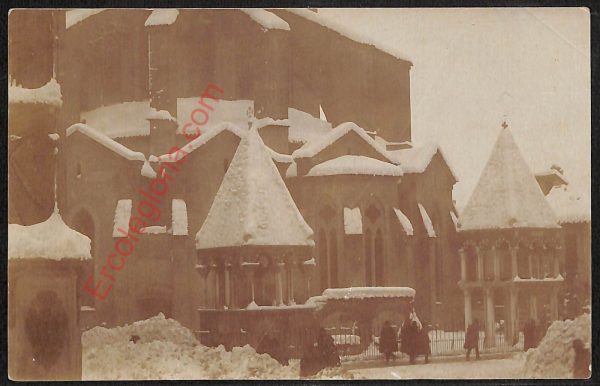 ae2514 - CARTOLINA  D'EPOCA - Bologna Città - Vera foto - Bologna sotto la neve