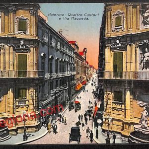 ah4681 - CARTOLINA D'EPOCA - Palermo Città - Quattro Cantoni
