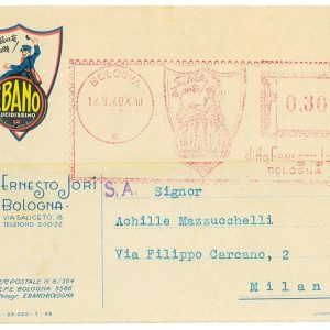 P2700 - Italia affrancatura meccanica “rossa” 1940 da Bologna