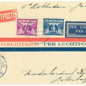 P3704 - AIRMAIL , NETHERLANDS , 1ST FLIGHT 15.5.1930 ROTTERDAM-GÖTEBORG