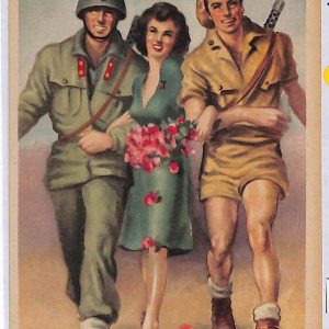 P0851 - ITALIA  RSI -  INTERO POSTALE Franchigia Militare: RAGAZZA fra MILIZIANI