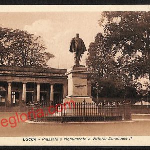ag6086 - CARTOLINA D'EPOCA - Lucca - Piazza e Monumento a Vittorio Emanuele II