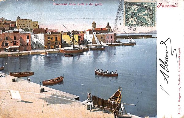 ab8421 - CARTOLINA  D'EPOCA - Napoli  Provincia  - POZZUOLI  1906