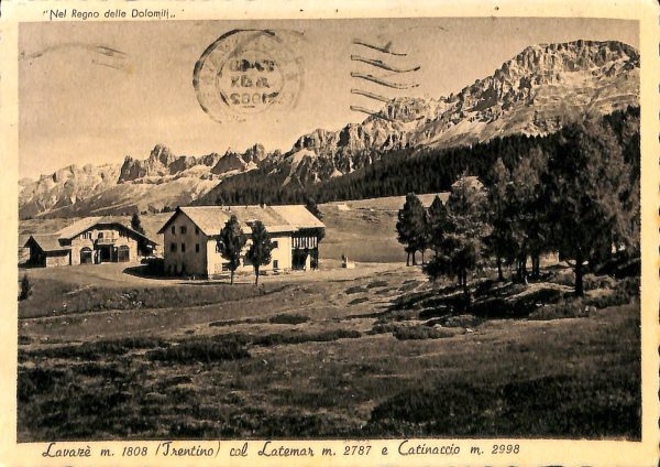 ab5698 - CARTOLINA  D'EPOCA - Trento Provincia :  LAVAZE