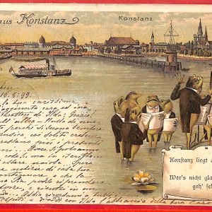 aa7870 - Ansichtskarten VINTAGE POSTCARD: GERMANY Deutschland - Konstanz GRUSS