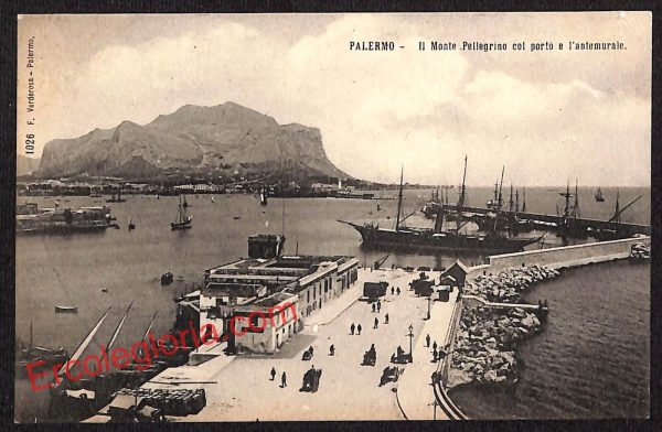 ah4700 - CARTOLINA D'EPOCA - Palermo Città - Il Monte Pellegrino