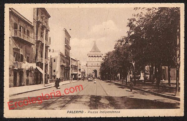 ah4701 - CARTOLINA D'EPOCA - Palermo Città - Piazza Indipendenza
