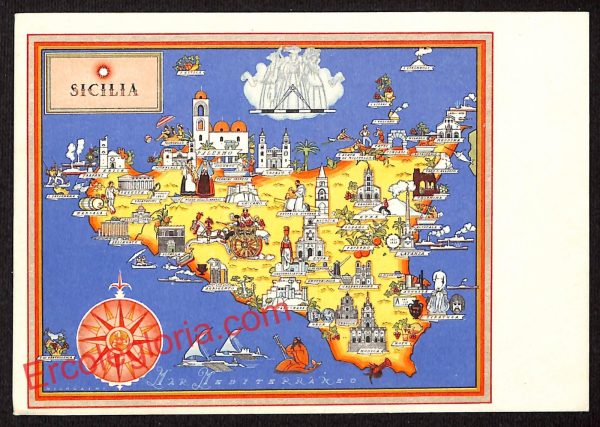 ah4702 - CARTOLINA D'EPOCA - Palermo Città