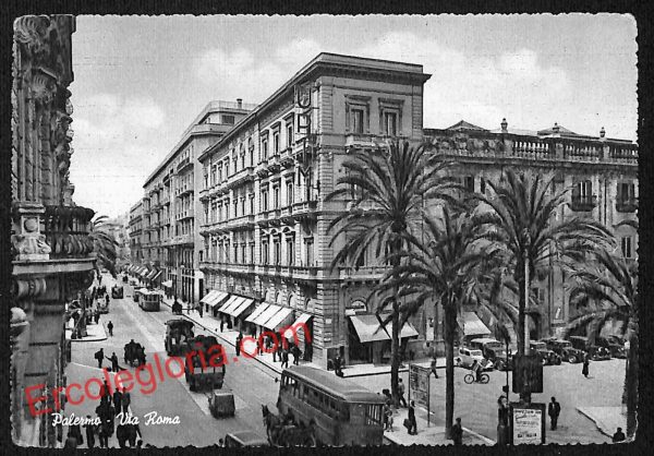 ah4703 - CARTOLINA D'EPOCA - Palermo Città - Via Roma