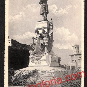 ah4712 - CARTOLINA D'EPOCA - Palermo Città - Monumento a Francesco Crispi