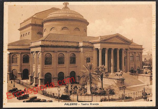 ah4715 - CARTOLINA D'EPOCA - Palermo Città - Teatro Granda