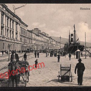 ag8593 - CARTOLINA D'EPOCA - Messina Città - Marina