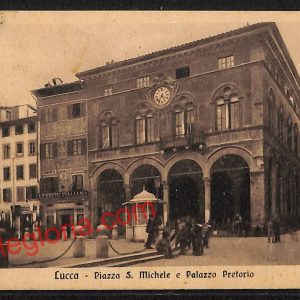 ag6100 - CARTOLINA D'EPOCA - Lucca Città - Piazza S. Michele  1922