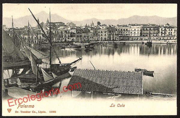 ah4718 - CARTOLINA D'EPOCA - Palermo Città - La Cala