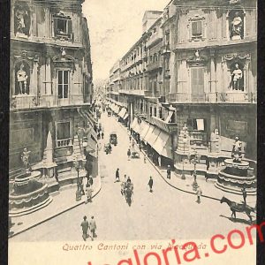 ah4720 - CARTOLINA D'EPOCA - Palermo Città - Quattro Cantoni