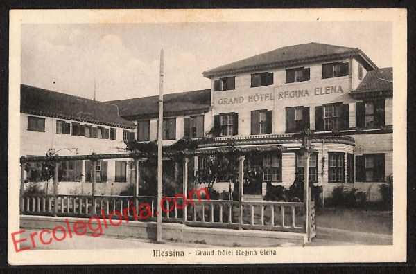 ag8594 - CARTOLINA D'EPOCA - Messina Città - Grand Hotel Regina Elena