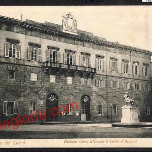 ag6105 - CARTOLINA D'EPOCA - Lucca Città - Palazzo Corte d' Assise  1902