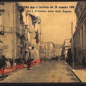 ag8595 - CARTOLINA D'EPOCA - Messina Città - Via I Settembre
