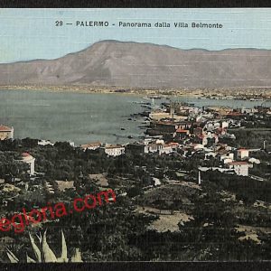 ah4730 - CARTOLINA D'EPOCA - Palermo Città - Panorama dalla Villa Belmonte