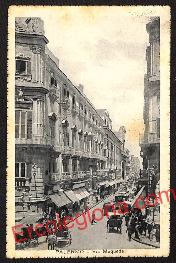 ah4737 - CARTOLINA D'EPOCA - Palermo Città - Via Maqueda