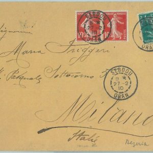 67647 - ALGERIA - Postal History - COVER from Sidi Aïssa from LEGION ETRANGERE