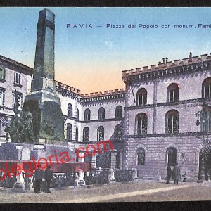 ah5834 - CARTOLINA  D'EPOCA - Pavia Città - Monumento Famiglia Cairoli