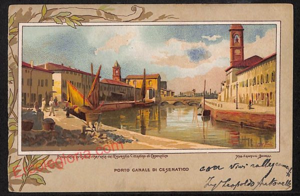 ag0496- CARTONCINO  D'EPOCA - Forlì Provincia - Cesenatico