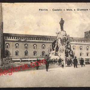 ah5838 - CARTOLINA  D'EPOCA - Pavia Città - Castello dei Visconti