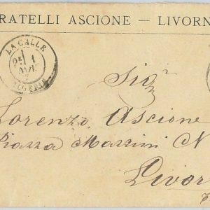44737 - ALGERIA -  POSTAL HISTORY - French stamp on COVER from LA CALLE 1879