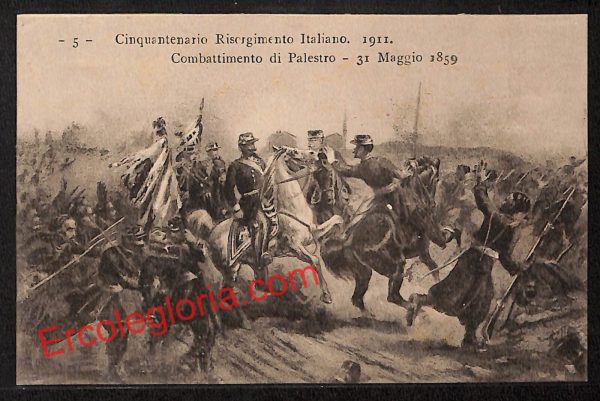 ah5845 - CARTOLINA  D'EPOCA - Pavia Città - Cinquantenario Risorgimento Italiano