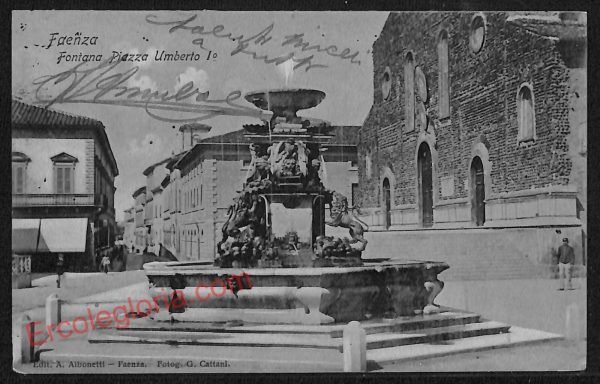ag0512 - CARTOLINA D'EPOCA - Forlì Provincia - Faenza  1909