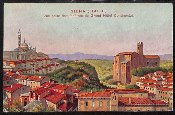 ai5416 - CARTOLINA D'EPOCA - Siena Città - Hotel Continental