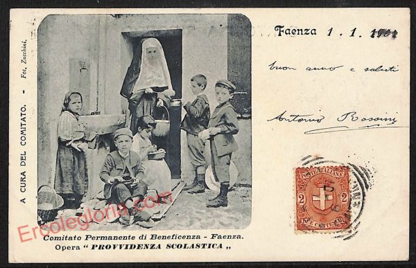 ag0526 - CARTOLINA D'EPOCA - Forlì Provincia - Faenza  1901