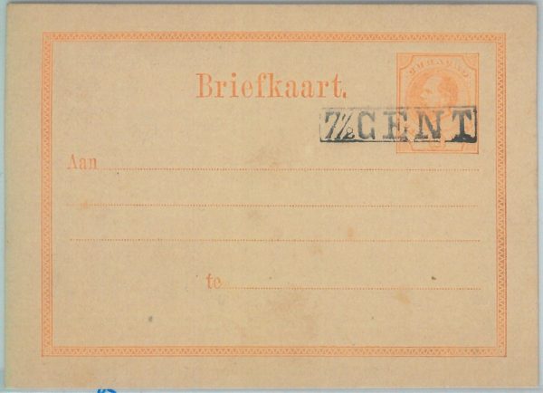 82088 - Niederland CURACAO - POSTAL HISTORY - OVERPRINTED   Stationery Card