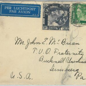82086 -  Netherlands Indies - POSTAL HISTORY -  AIRMAIL COVER to USA 1937