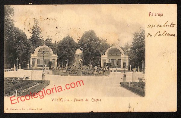 ah4746 - CARTOLINA D'EPOCA - Palermo Città - Piazza del Centro