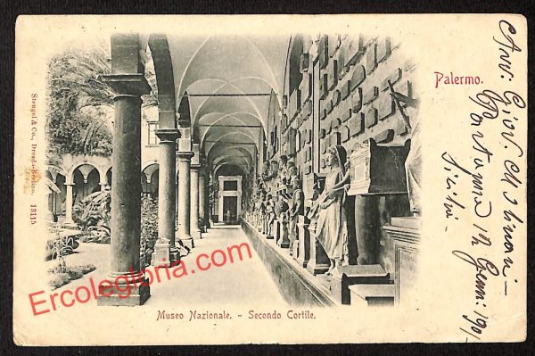ah4747 - CARTOLINA D'EPOCA - Palermo Città - Museo Nazionale