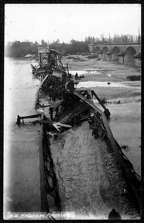 ad0458 - CARTOLINA  D'EPOCA - Pordenone Città - Fiume Meduna