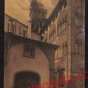 ag6136 - CARTOLINA D'EPOCA - Lucca Città - Palazzo Guinici  1915