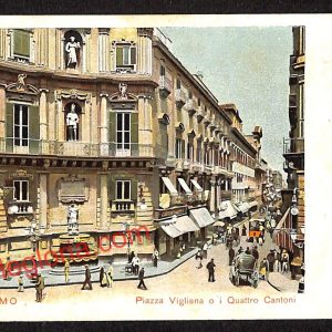 ah4749 - CARTOLINA D'EPOCA - Palermo Città - Piazza Vigliena