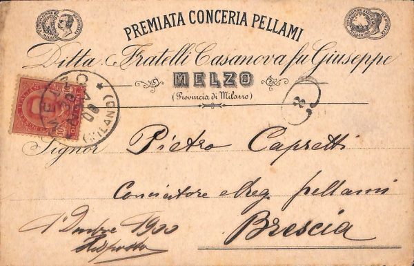 ac4341 - CARTOLINA D'EPOCA - Milano Provincia - MELZO