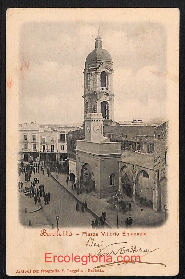 ae0909 - CARTOLINA  D'EPOCA - BAT Provincia - Barletta  1903
