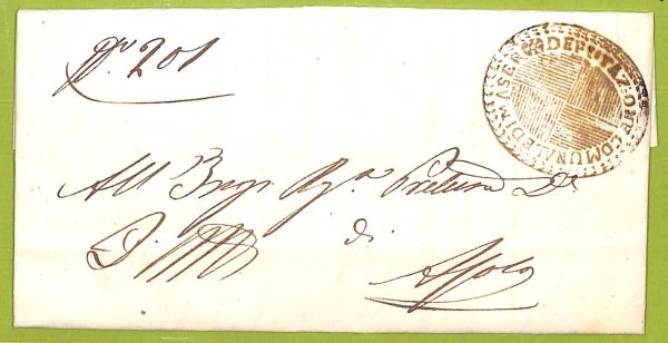 ab3493 - ITALIA - Storia Postale - BUSTA prefilatelica - Treviso MASER 1848