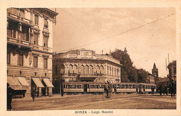 ac4348 - CARTOLINA D'EPOCA - Monza Città - Largo Mazzini
