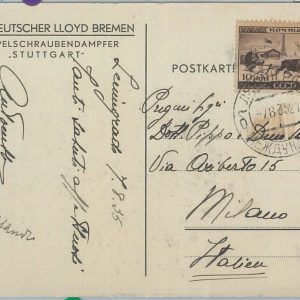 75433  - RUSSIA USSR - POSTAL HISTORY - POSTCARD  to ITALY  1935